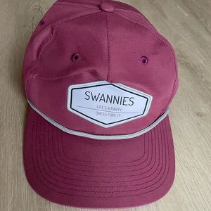 Swannies Golf Hat - SnapBack - Maroon